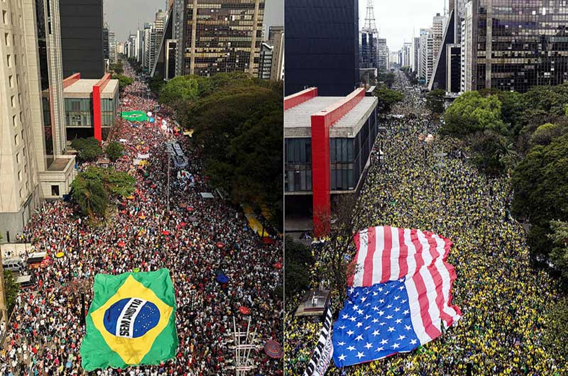 Duas mobilizações opostas reuniram multidões na principal avenida de São Paulo, refletindo a divisão política em torno da anistia para condenados dos atos de 8 de janeiro. Ambos os eventos ocuparam quarteirões equivalentes e tiveram públicos próximos.