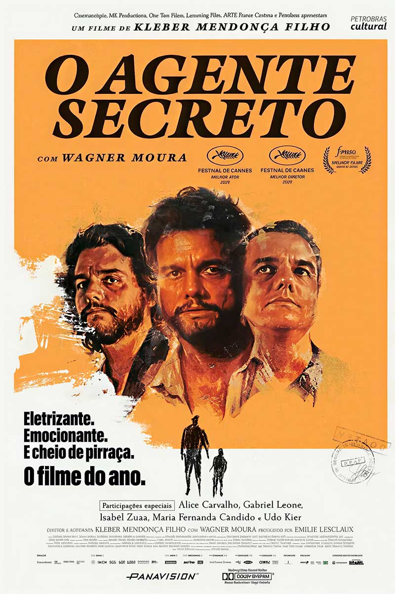 Filme de Kleber Mendonça Filho concorre a Melhor Filme, Melhor Ator para Wagner Moura, Melhor Filme Internacional e Melhor Direção de Elenco; premiação ocorre em 15 de março.