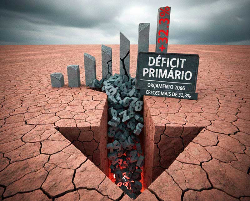 Déficit teve aumento real de 32,3% em relação a 2024