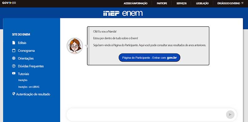 Consulta pode ser feita na Página do Participante