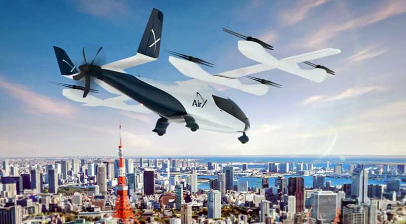 Contrato prevê entrega de carros voadores em 2029.