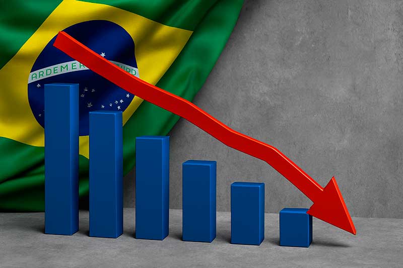 Desempenho da economia brasileira surpreende com recuo de 5º para 32º lugar em crescimento no segundo trimestre de 2025, refletindo desaceleração que preocupa setores econômicos.