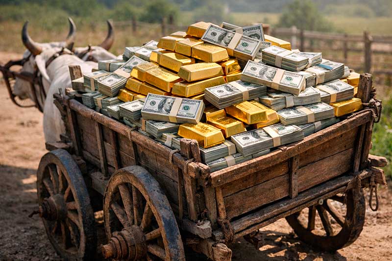 O índice Ibovespa registrou 180.168,90 pontos no fechamento de 16 de março de 2026, com variação de +1,43%. No mercado de câmbio, o dólar comercial Ptax encerrou o dia cotado a R$ 5,2641 para compra e R$ 5,2647 para venda.