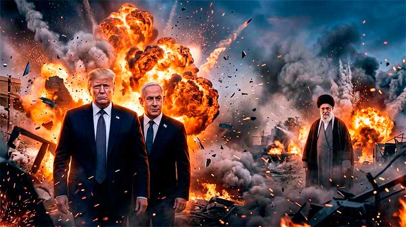 Operação coordenada mira instalações em Teerã e outras cidades; Irã lança mísseis e drones contra bases dos EUA no Catar, Kuwait, Bahrein e Emirados Árabes, enquanto ameaça expandir alvos na região.