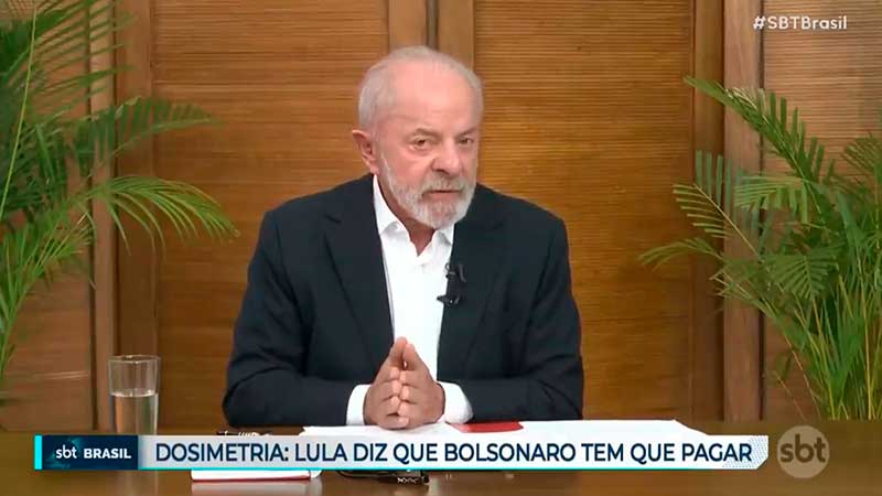 Em entrevista à TV Alterosa, presidente afirma que avaliará rejeição do texto aprovado na Câmara quando chegar à mesa após deliberação no Senado; Bolsonaro deve pagar por atos golpistas, destaca Lula.
