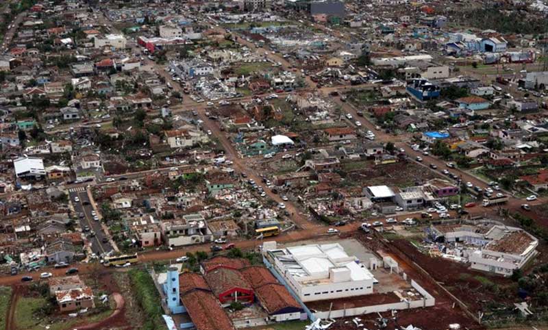 Rio Bonito do Iguaçu está praticamente destruída, diz prefeito