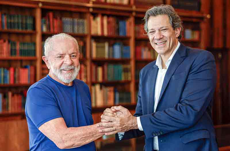 Presidente Lula e ministro Haddad