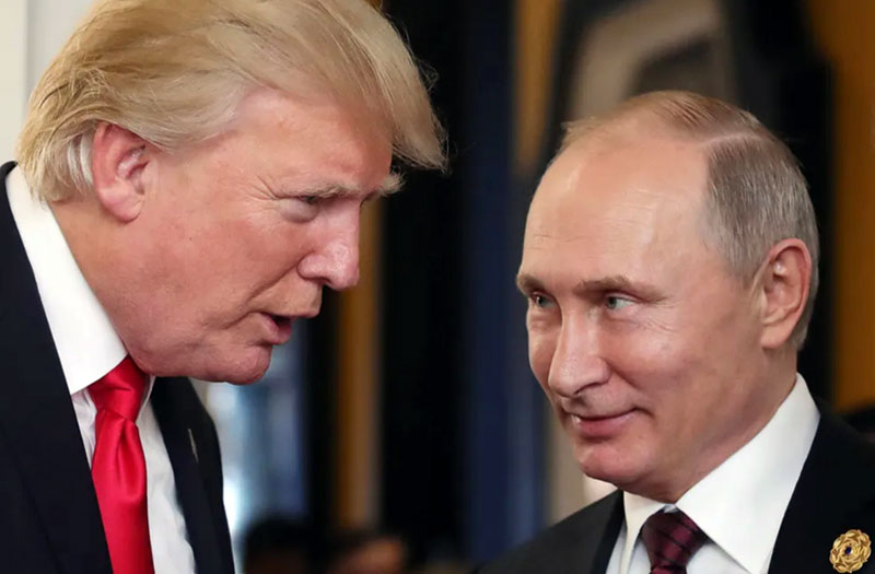 Trump e Putin em encontro