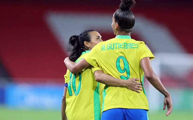 Brasil atropela o Uruguai na semifinal por 5 a 1, garante vaga em Los Angeles 2028 e se prepara para duelo com a Colômbia na decisão