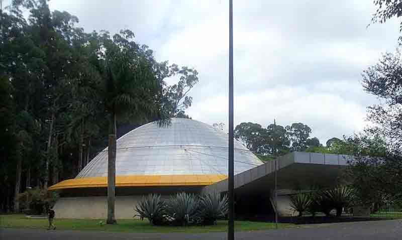 Planetário Prof. Aristóteles Orsini, que fica no Parque do Ibirapuera