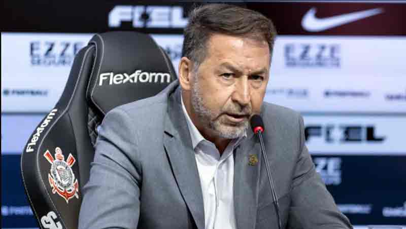 Presidente do Corinthians é acusado por associação criminosa, furto qualificado e lavagem de dinheiro