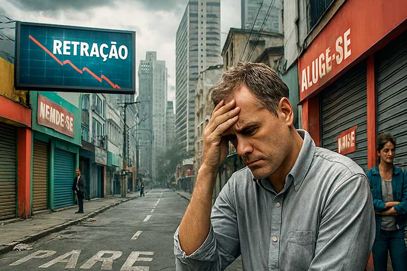 Índice de Atividade Econômica do Banco Central (IBC-Br) registra queda mensal de 0,2%, enquanto o PIB do terceiro trimestre retrai 0,9% em relação ao trimestre anterior em cenário de juros elevados e incertezas externas.