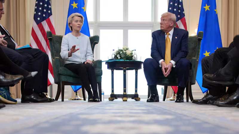 Donald Trump e Ursula von der Leyen